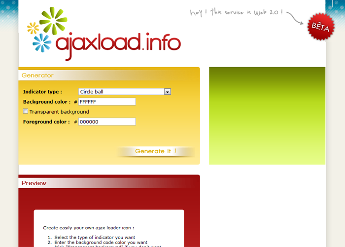 Ajaxload   Ajax loading gif generator