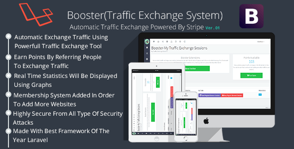 سامانه افزایش بازدید Booster Traffic Exchange System PHP Scripts
