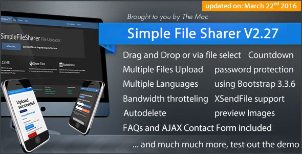اسکریپت اشتراک گذاری فایل  Simple File Sharer v2.27 